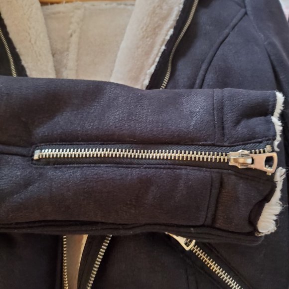 Zara Faux suede shearing Jacket - Picture 5 of 6